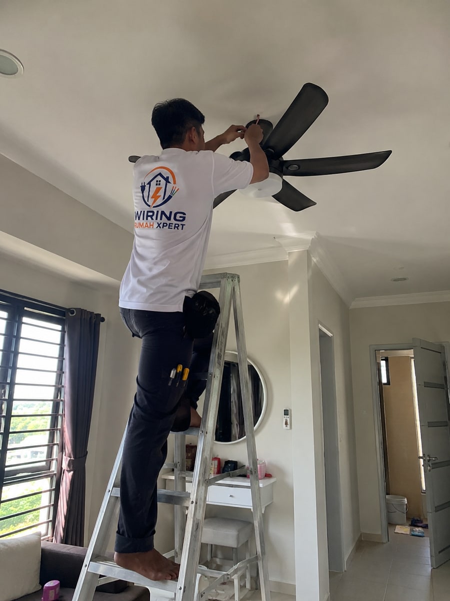Wiring dan pemasangan kipas siling KDK Panasonic